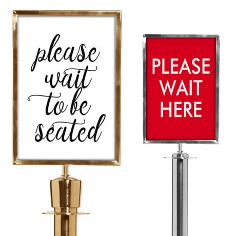 Post & Rope Sign Holder - A4/A3 (Post Not Included)